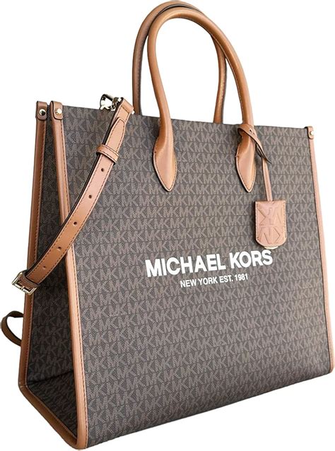 michael kors ew signature tote|Michael Kors mirella large tote.